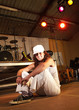 Female freestyle hip-hop dancer