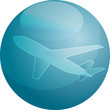 Air travel airplane illustration