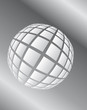 Gray surround the ball in space Gray surround the ball in space