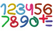 Plasticine numbers