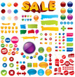 Collection of 100+ elements for your business artwork.