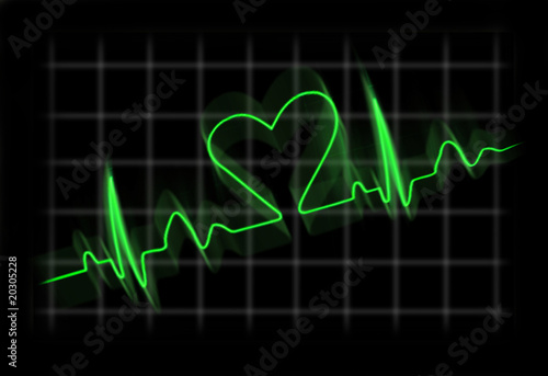 Photo: Cardiogram of a person in love Cardiogram of a person in love