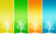 Four seasons design  with space for text