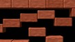 Bricks pile and collapse for Video Edit