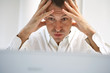 man stressed