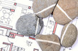 Stone house with architect´s plan Stone house with architect´s plan