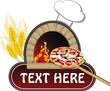 vector illustration of oven with pizza vector illustration of oven with pizza