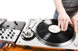 Dj playing
