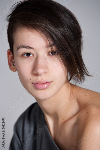 Photo: Simple portrait of beautifull multi etnic girl Simple portrait of beautifull multi etnic girl