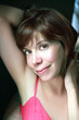 flirtatious young woman