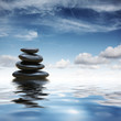 Zen stones in water Zen stones in water