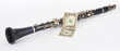Clarinet and dollar Clarinet and dollar