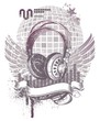 Heraldry with headphones