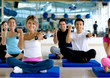 People at a gym class