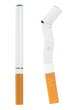 Electronic cigarette compared to real one