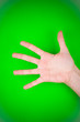 Outstretched human hand