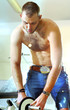 man in the exercise room