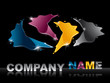 Liquid Metal Logotype on black [CMYK]