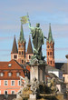 Der Frankoniabrunnen in Würzburg bei der Residenz