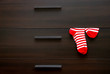 Chest and striped socks