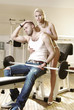 couple in exercise room
