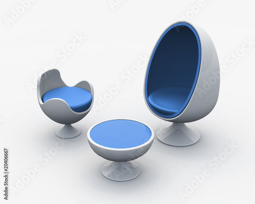  Chairs on Modern Egg Chair   Blue    Styleuneed  20406667   See Portfolio