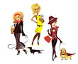 ladies with dogs