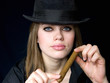 graceful lady and cigar