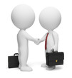 3d small people - businessmen
