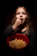 Girl with popcorn Girl with popcorn