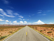 Photo: Two Lane Highway Through Desert Two Lane Highway Through Desert