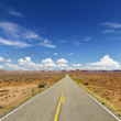 Photo: Two Lane Highway Through Desert Two Lane Highway Through Desert