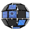 Global network. Hi-res digitally generated image. Global network. Hi-res digitally generated image.