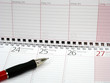 Kalender mit Stift