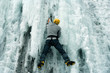 Ice climbing in Kamenetz-Podolsk, Ukraine. Ice climbing in Kamenetz-Podolsk, Ukraine.