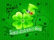 Flag of the saint patrick's day