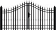 gate silhouette vector gate silhouette vector