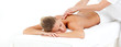 Attractive woman being massaged