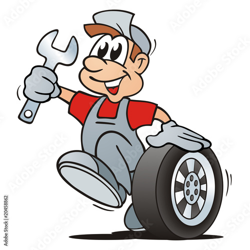 Illustration: Beruf Kfz-Mechaniker Beruf Kfz-Mechaniker