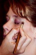 Photo: makeup being applied makeup being applied