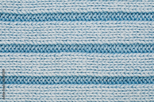 Photo: Blue wool texture or background. Blue wool texture or background.