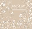 Floral greeting card