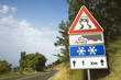 Photo: Signs on a Rural Road in Italy Signs on a Rural Road in Italy
