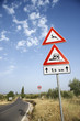 Photo: Rural Road Sign in Europe Rural Road Sign in Europe