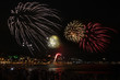 Feuerwerk am Strand in Brasilien