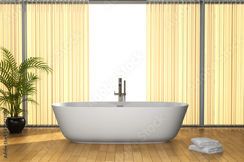 Photo: modern bathroom with brown floor modern bathroom with brown floor