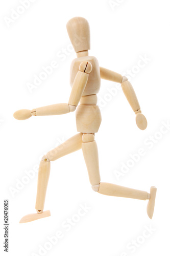 Running Wooden Mannequin
