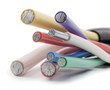 Coloured electric wires