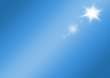 Sonne und blauer Himmel