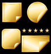 Golden stickers collection.